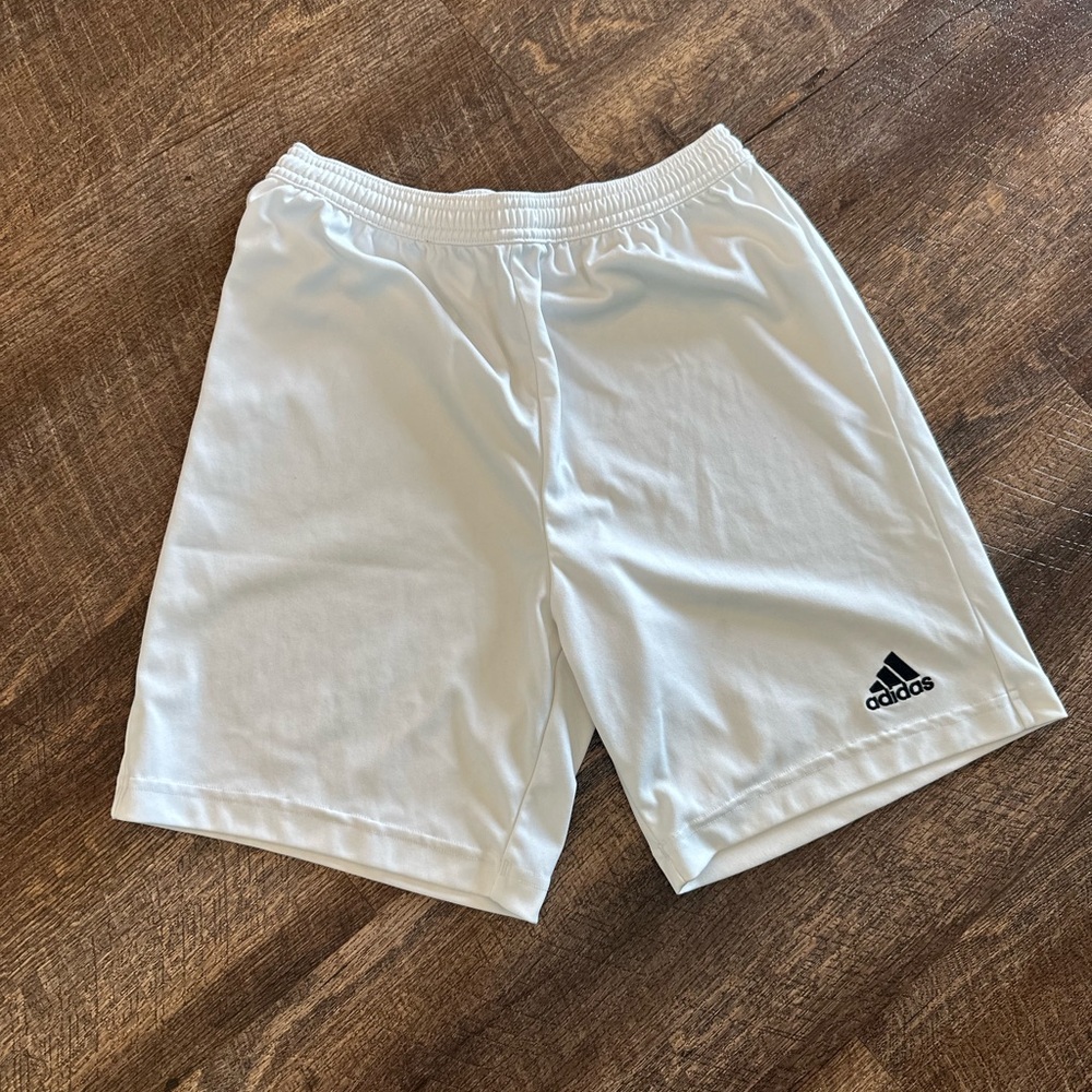 Adidas Kids White Athletic Shorts